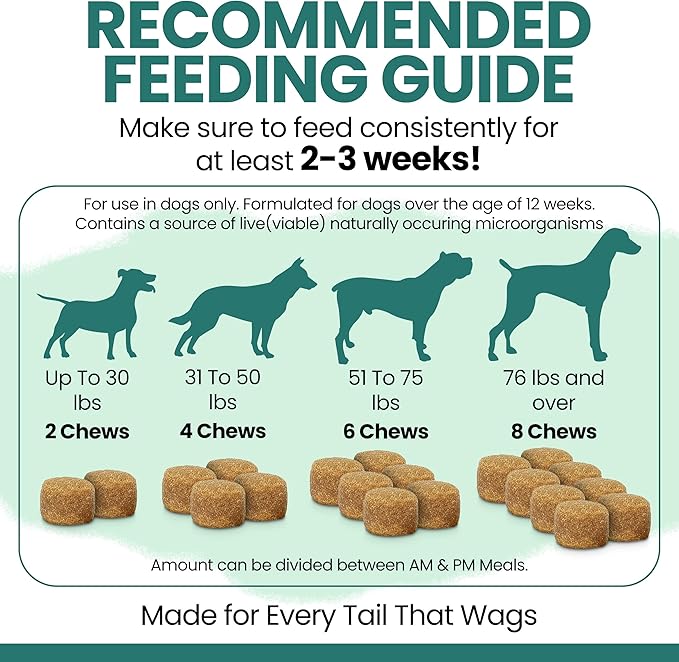 Dog Multivitamin Chewable - Chew + Heal 12-in-1, 60 Ct, All Breeds Dog Vitamins & Supplements for Hip & Joint, Skin, Coat, Immune Support with Glucosamine, Omega 3,6,9, Probiotics, Chicken Flavor