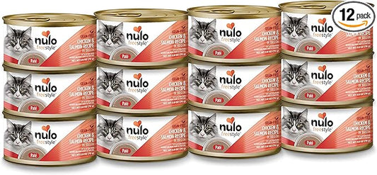Nulo Freestyle Cat & Kitten Wet Pate Canned Cat Food, Premium All Natural Grain-Free, with 5 High Animal-Based Proteins and Vitamins to Support a Healthy Immune System and Lifestyle