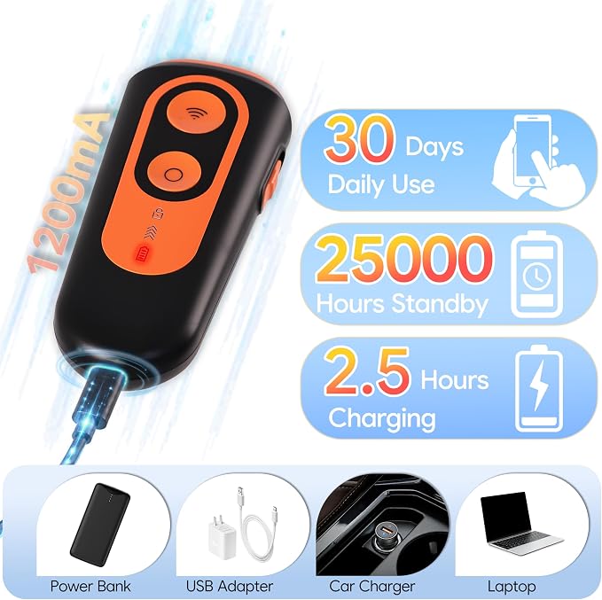 HYCFYJR Dog Bark Deterrent Device Anti Barking Device for Dogs Barks No More Indoors Outdoors Behavior Correct Safe & Humane Rechargeable with Flashlight Correct Bad Behavior of Own or Neighbor's Dog