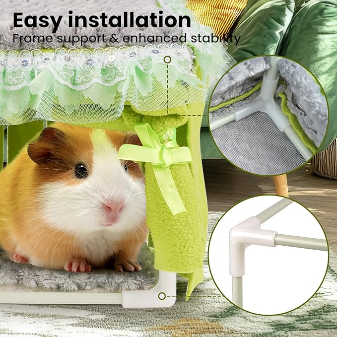 NAPLORD Guinea Pig Bed & Guinea Pig Hideout: C&C Cage Cozy Hideaway-Guinea Pig Toy
