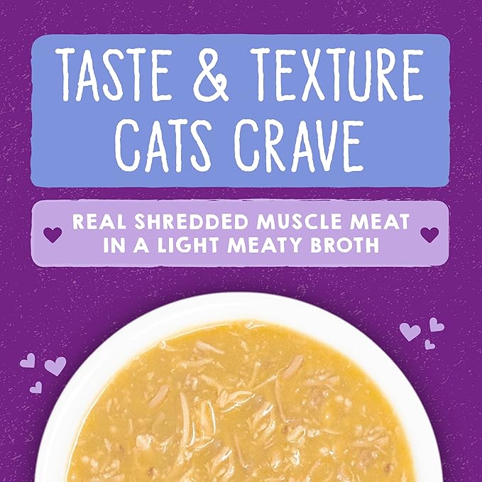 Stella & Chewy's Carnivore Cravings Savory Shreds - Wet Cat Food - High-Moisture Formula with Premium Real Meat - Perfect for Picky Eaters - Chicken & Turkey, 5.2 oz, 8 Count