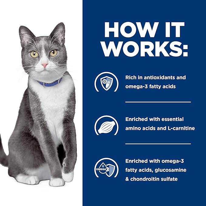 Hill’s Prescription Diet Brain Care + j/d Joint Care Wet Cat Food, Vegetable & Tuna Stew, 2.9 oz. Cans, 24-Pack