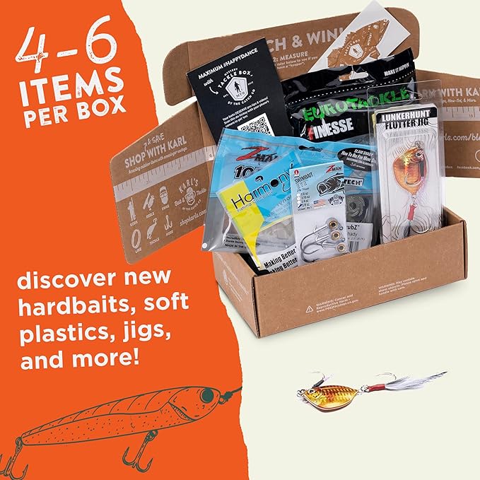 Catch Co Mystery Tackle Box Inshore Saltwater Fishing Kit | Redfish | Striped Bass| Snook | Speckled Trout | Flounder