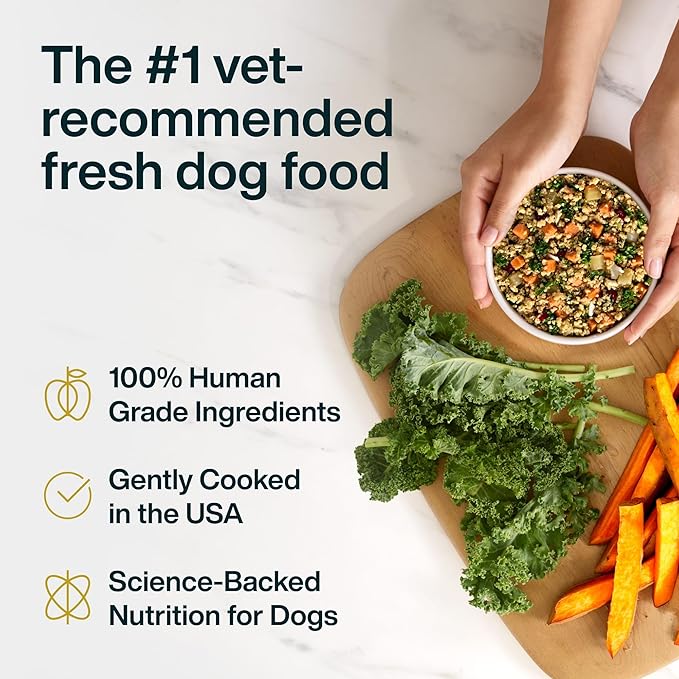 Just Food For Dogs Sensitive Skin Dog Food, Frozen Fresh Pet Meals and Toppers for Skin and Coat, Human Grade, Fortified with Omega 3, Highly Digestible, White Fish - 18-oz, 21 pack