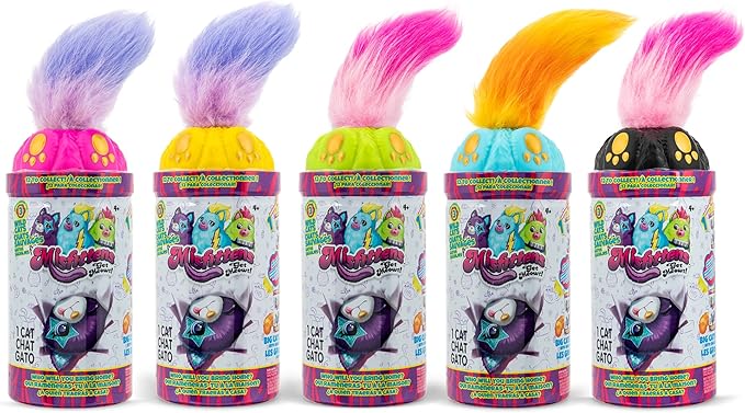 Basic Fun Misfittens Cats - Surprise Collectible Plush - Series 3 Wild Cats, Kittens, Stuffed Cat Plushie, Furry Surprise Toy for Girls, Boys, Kids and Toddlers Ages 3+