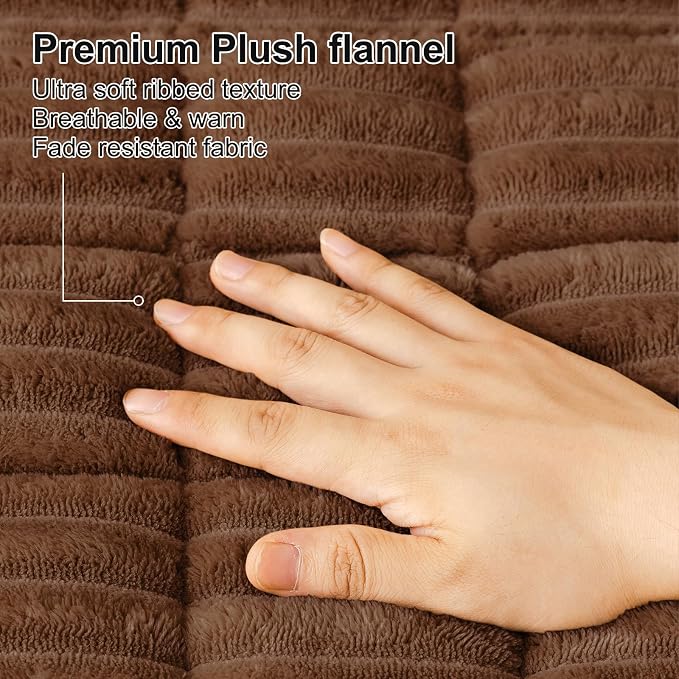 Smiry Couch Cover for Dogs, Non Slip Washable Sofa Protector for Pets, Soft Furniture Cover for Pet, Stylish Sofa Covers, Cozy Protect Against Fur, Dirt & Everyday Messes (Brown, 27.6" x 88")