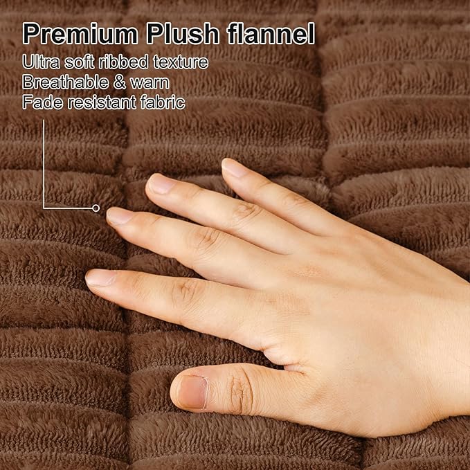 Smiry Couch Cover for Dogs, Non Slip Washable Sofa Protector for Pets, Soft Furniture Cover for Pet, Stylish Sofa Covers, Cozy Protect Against Fur, Dirt & Everyday Messes (Brown, 35.4" x 70.9")
