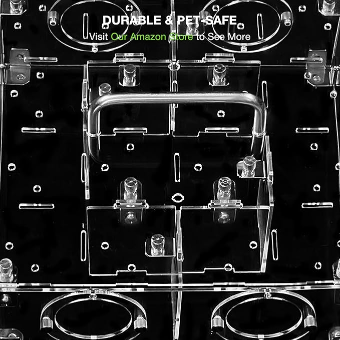 GuineaLoft™ Small Pet Maze V2 – Innovative Maze for Hamsters, Rats, Mice, Gerbils, and Other Small Rodents, Easy to Build, Fits Inside a Cage or Works Standalone, Connectable