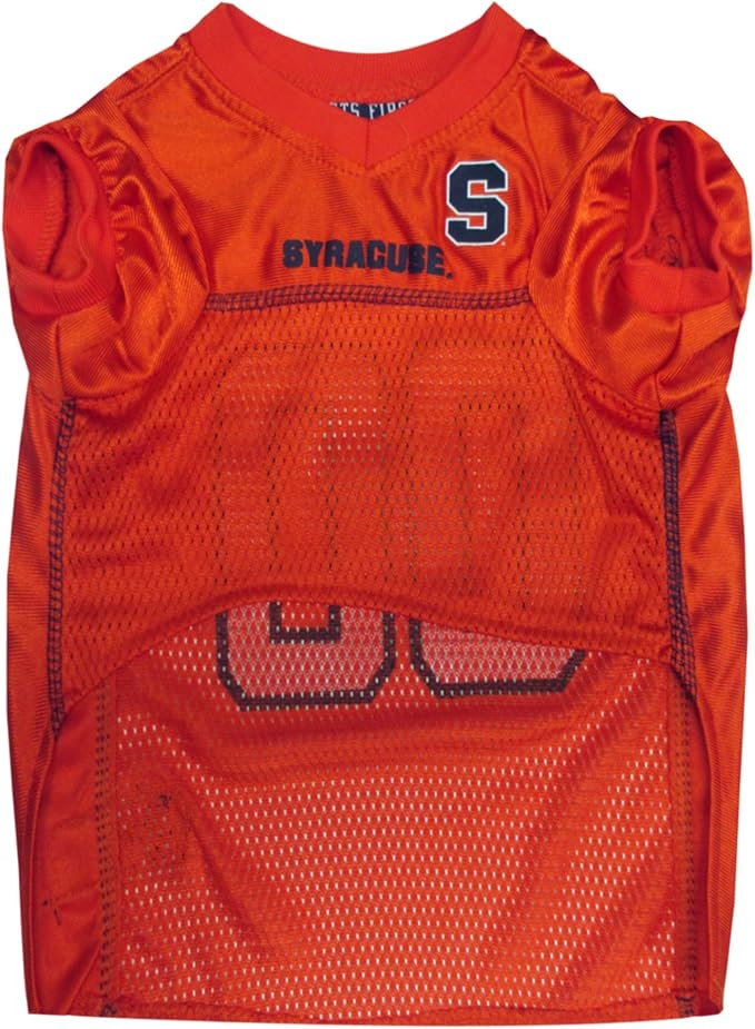 Pets First NCAA College Syracuse Orange Mesh Jersey for DOGS & CATS, Medium. Licensed Dog Jersey with your Favorite Football/Basketball College Team