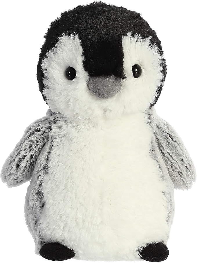 Aurora® Adorable Mini Flopsie™ Pippin Penguin™ Stuffed Animal - Mini Companions Ready for Playful Adventures - for Kids All Ages, Toddlers, Adults, and Families - Gray 6.5 Inches