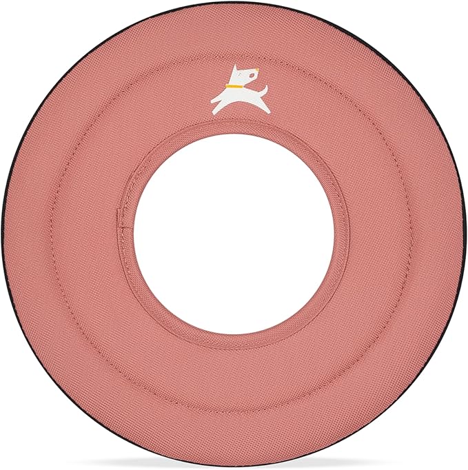 OllyDog Super Flyer, Floating Dog Disc for Water Play – Soft Durable Dog Fetch Toy, Eco-Friendly Recycled Material, Gentle on Teeth, Lightweight Flying Disc for Medium, Large Dogs (Desert, 11")