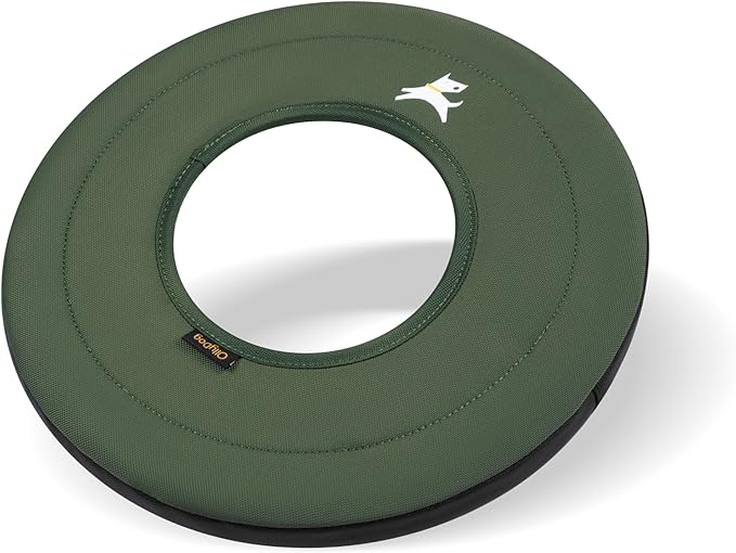 OllyDog Super Flyer, Floating Dog Disc for Water Play – Soft Durable Dog Fetch Toy, Eco-Friendly Recycled Material, Gentle on Teeth, Lightweight Flying Disc for Medium, Large Dogs (Winter Moss, 11")
