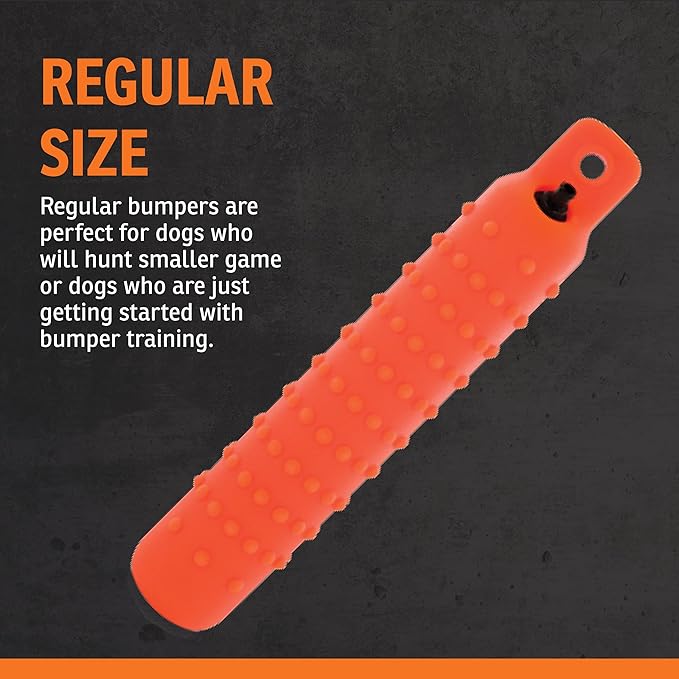 SportDOG Orange Plastic Dummies - Durable Soft Plastic Retriever & Hunting Bumper Training Accessory - Non-Toxic Weatherproof Material - High-Visibility Color
