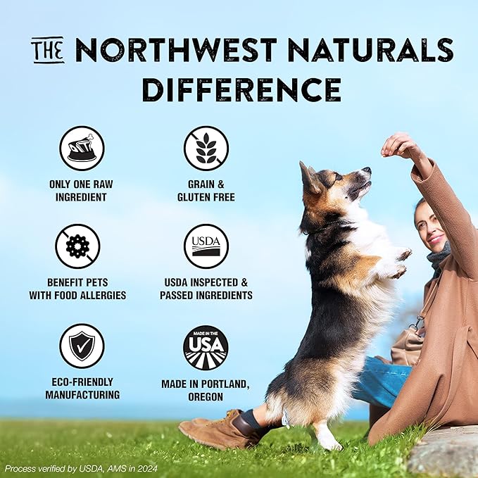 Northwest Naturals Raw Rewards Freeze-Dried Minnow Treats for Dogs and Cats - Bite Sized Pieces - Grain Free - 1 Ingredient - Healthy - Human Grade - All Natural - USA Made - 1 Oz