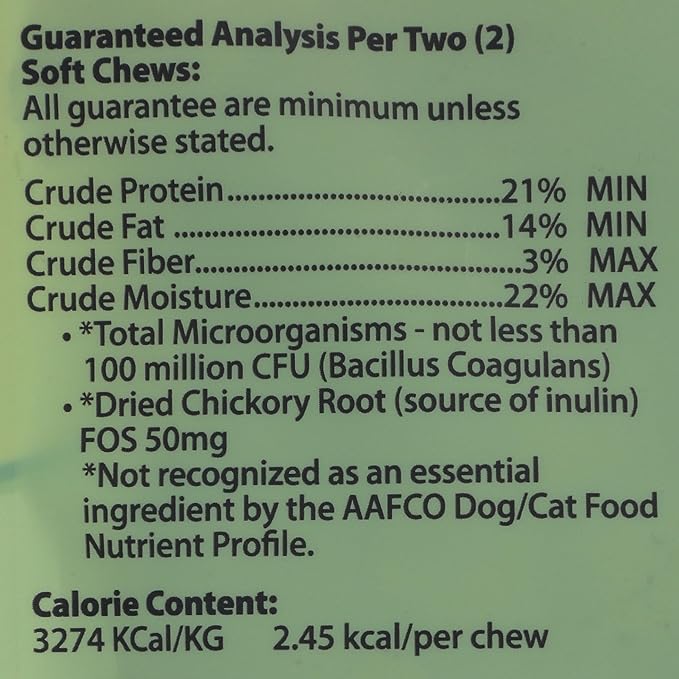 Ark Naturals Gentle Digest Soft Chews, Vet Recommended Dog and Cat Prebiotics and Probiotics, Digestive and Immune System Support, 1 Pack
