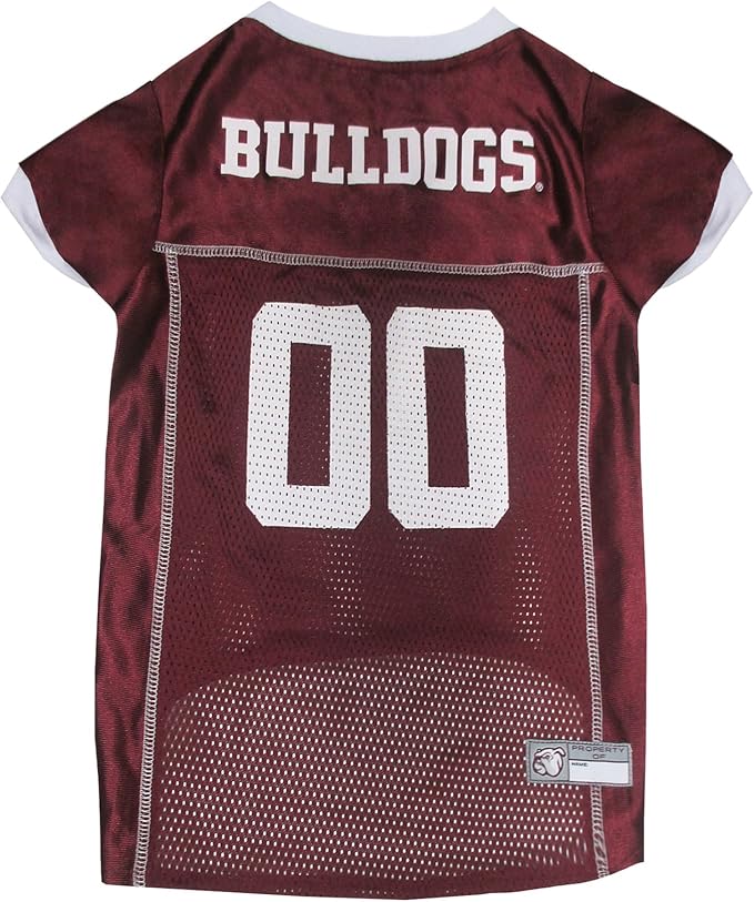 Pets First NCAA College Mississippi State Bulldogs Mesh Jersey for DOGS & CATS, XX-Large. Licensed Dog Jersey with your Favorite Football/Basketball College Team