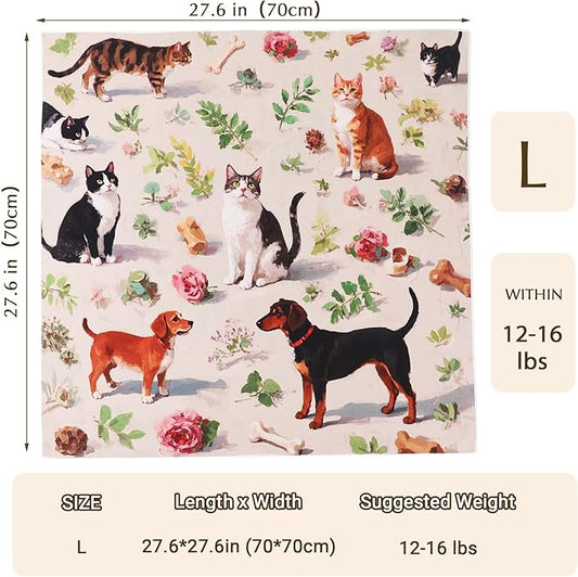 Purrfect Peace Cat Swaddle Wrap – 27.6" Professional Calming Restraint Bag for Grooming, Nail Trimming & Medicine - Adjustable Cat Restraint for Grooming, Nail Clipping & Vet Visits