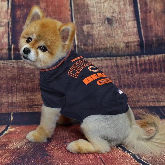 NFL Chicago Cubs Dog T-Shirt for Pets, Size Large. Officially Licensed Pet Shirt with Team Logo, Soft Stretchable Comfort Fit Apparel for Dogs & Cats