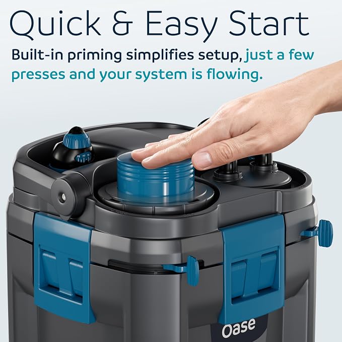 OASE BioMaster 2 Thermo 350 Canister Filter for Aquariums – External Aquarium Filter with Built-in Heater – EasyClean Pre-Filter, Quiet Operation – Freshwater & Saltwater, Up to 90 Gallons