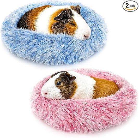 PETKNOWS 2 Pieces Guinea Pig Beds, Hamster Beds, Thickened and Warm Winter Guinea Pig Beds for Dwarf Rabbits