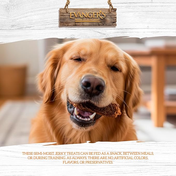 Evanger's Nothing But Natural Gently Dried Beef Tongue Treats for Dogs & Cats – 4.6 oz – Single-Ingredient, Grain-Free, Protein Snack – Supports Digestive & Coat Health