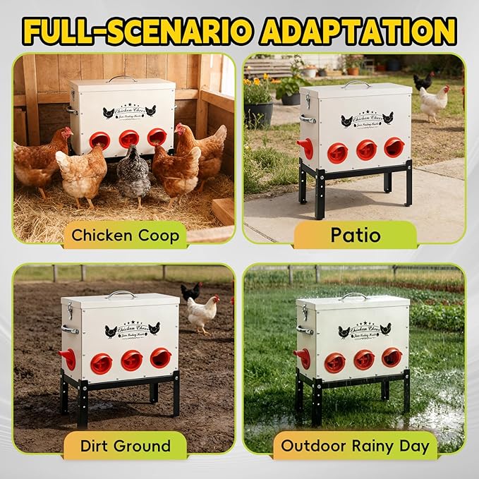DRQ 55 LB Automatic Chicken Feeder