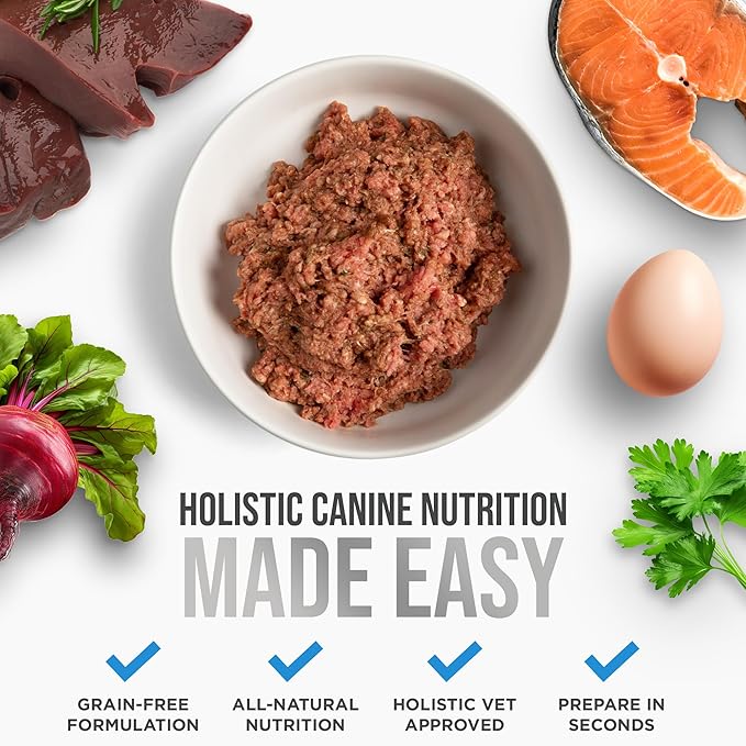 Know Better Beef Recipe Homemade Dog Food Premix - Complete Raw or Homemade Dog Meal Mix for Small Dogs - Puppies & Adults - Easy-to-Prepare Balanced Nutrition - Pet Supplies - 24 Oz