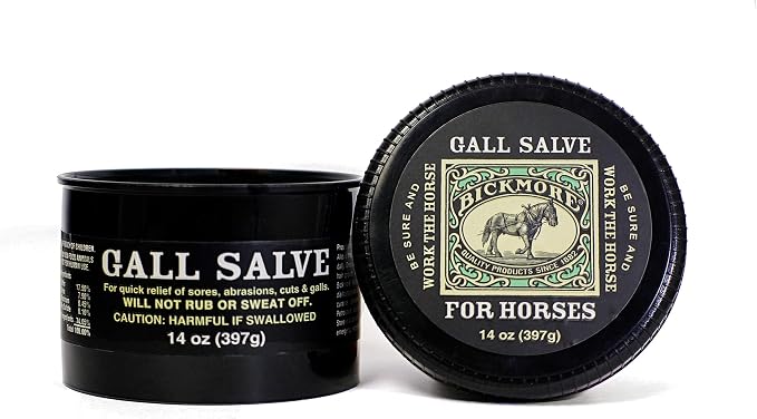 Bickmore Gall Salve Wound Cream for Horses 14oz - Quick Equine Relief of Sores, Abrasions, Cuts and Galls