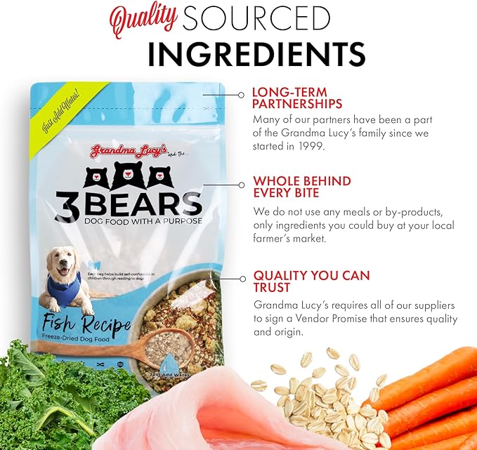 3 Bears Fish Dog Food - 8lb