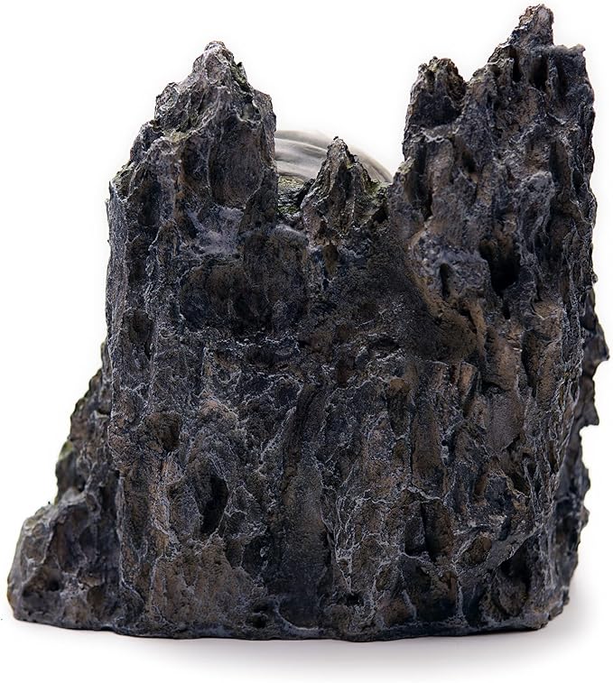 Allcolor Fish Tank Decor Rocks.Aquarium Decoration Model.Easy and Quick Solution for Aquascaping.(Skull Canyon)