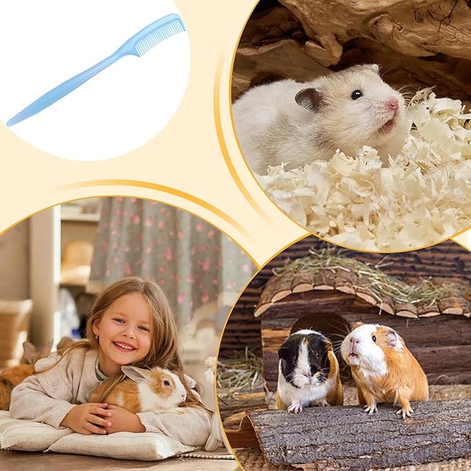 Small Animal Brush - Small Animal Grooming Comb - Hamster Ferret Brush | for Tiny Pet Ferret Indoor Home Coat Sensitive Skin Daily Care