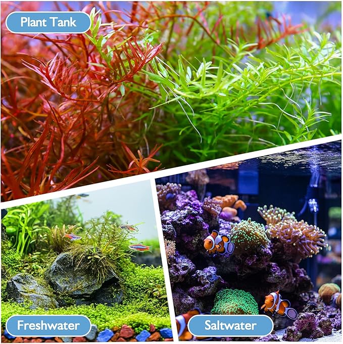 AQQA Aquarium Filter for 20-40 Gallon Fish Tank Whisper Filters in-Tank Submersible Filter 158GPH with Mechanical and Bio Filtration for Crystal Clear Tank(7W for 20-40 Gal Tank)