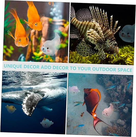 DOITOOL Aquarium Underwater Seal Adornments 7pcs Fish Tank Decor Vivid Mini Bonsai Landscape