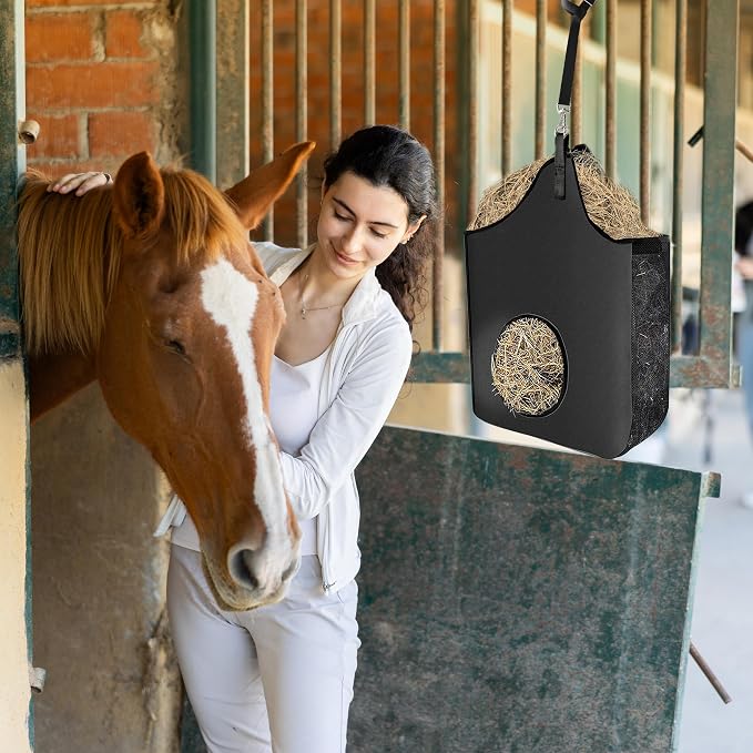 4Pcs Horse Bucket Strap Hangers Adjustable Nylon Bucket Strap Horse Accessories suppliers Hanging Strap for Hay Nets Water Buckets Horse Outdoor Feeders,Adjustable 23 to 30 inches,Black