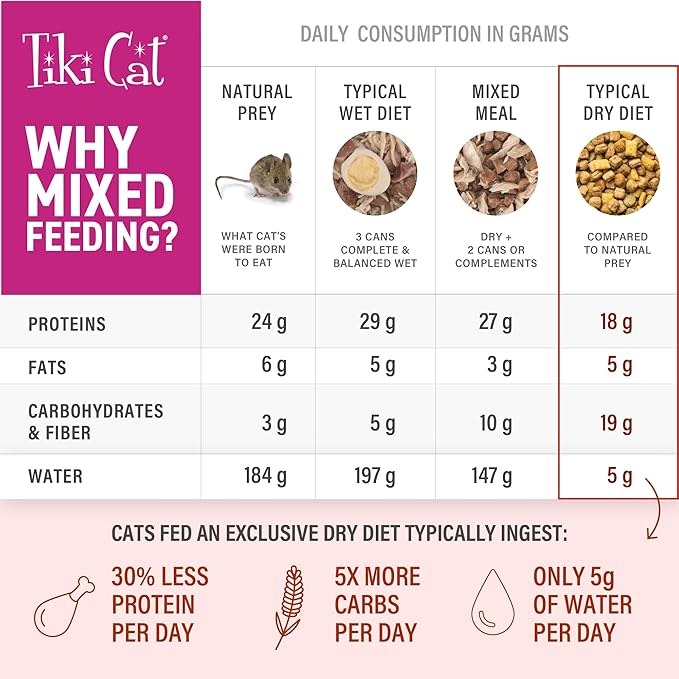 Tiki Cat Born Carnivore Broths Wet Cat Food Toppers, Variety Pack, 1.3 oz. Pouch (12 Count)