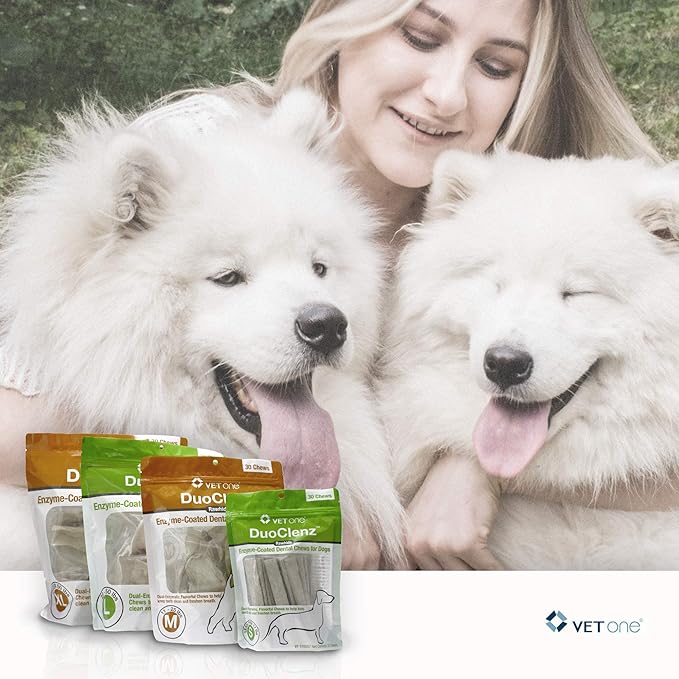 VetOne: DuoClenz Rawhide Dental Hygenic Chews for Extra Large-sized Dogs, 30-Count Bag