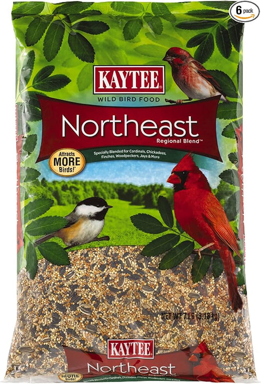 Kaytee Northeast Regional Wild Bird Blend,7-Pound Bag,(Pack of 6)