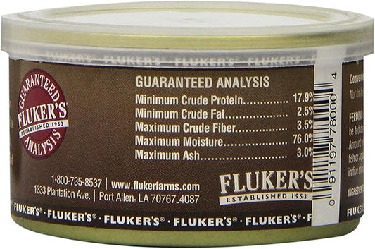 Fluker's Gourmet Canned Food for Reptiles, Fish, Birds and Small Animals, Crickets, 1.2 oz