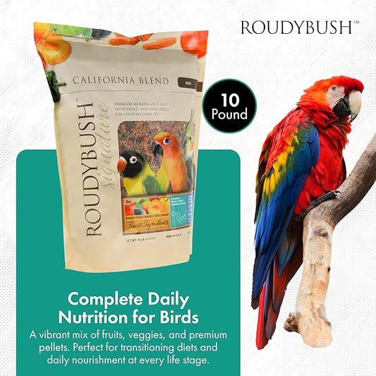 RoudyBush California Blend Bird Food, Mini, 10-Pound (210MICB), B113