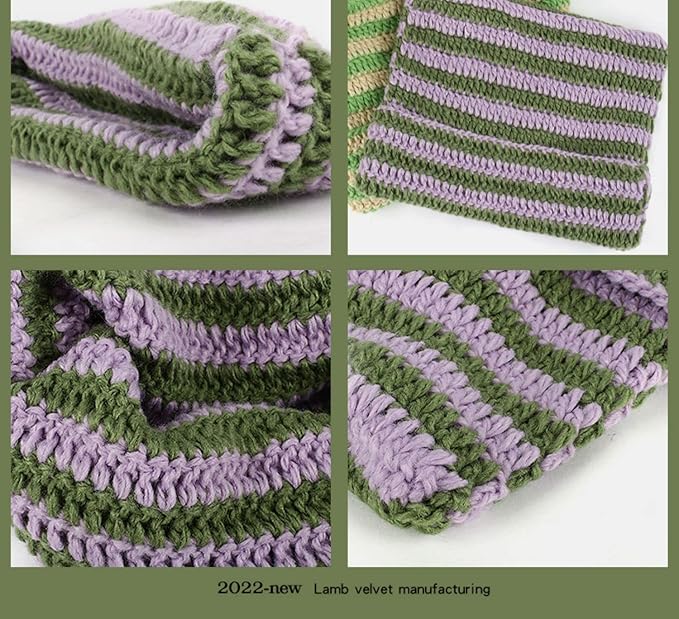 Crochet Hats for Women Cat Beanie Vintage Beanies Women Fox Hat Grunge Accessories Slouchy Beanies for Women