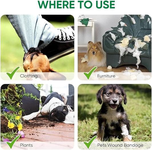 2 Pack Bitter Apple Spray for Dogs, No Chew Spray for Dogs, Natural Training Aid for Dogs & Puppies, Stop from Chewing and Biting on Furniture, Shoes, Plants, Indoor & Outdoor Use
