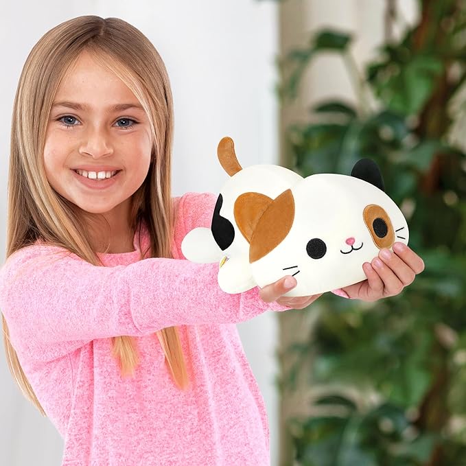 Onsoyours Original Calico Cat Plush Kitty Plushies Toy Kitten Stuffed Animal Soft Pillow Kawaii Little Ultrasoft Plushie Gift for Kids(Calico Cat, 9")