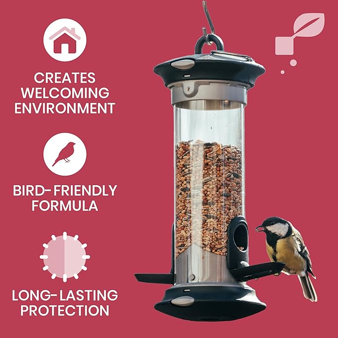 Good Salt Pet Bird Feeder & Bird House Protectant Spray, Natural Bird-Friendly Formula to Reduce Buildup & Extend Time Between Cleanings, 32 Ounce Bottle