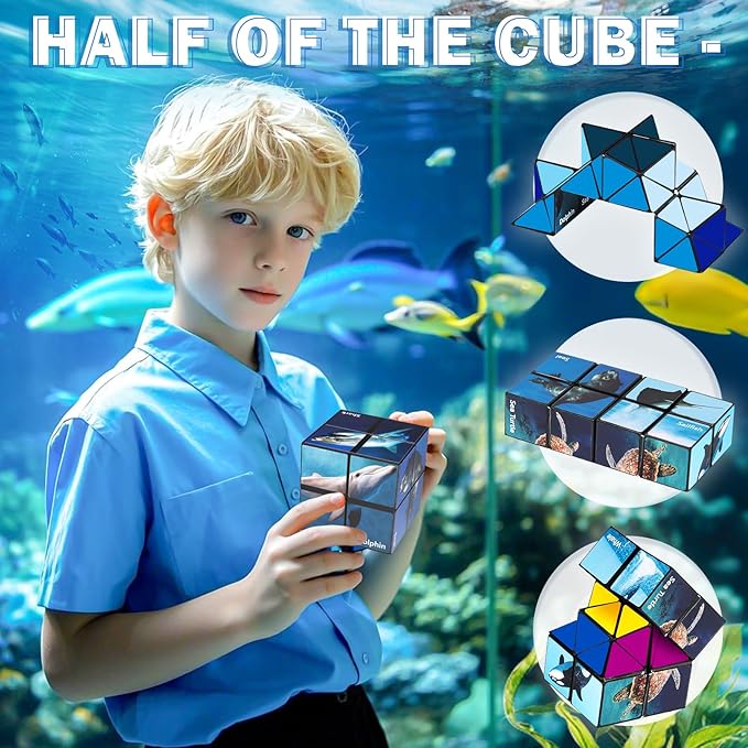 Star Cube Magic Cube Set, 2 in 1 Yoshimoto Cube for Kids and Adults, Toys for Boys and Girls Ages 8-12