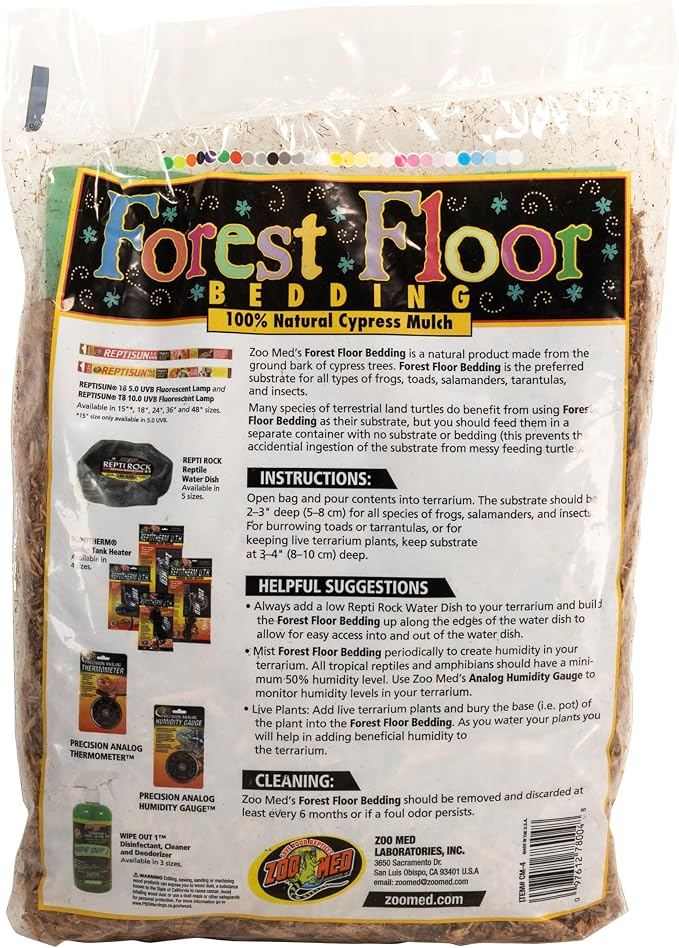Zoo Med Forest Floor Bedding, 4qt(Pack of 12)