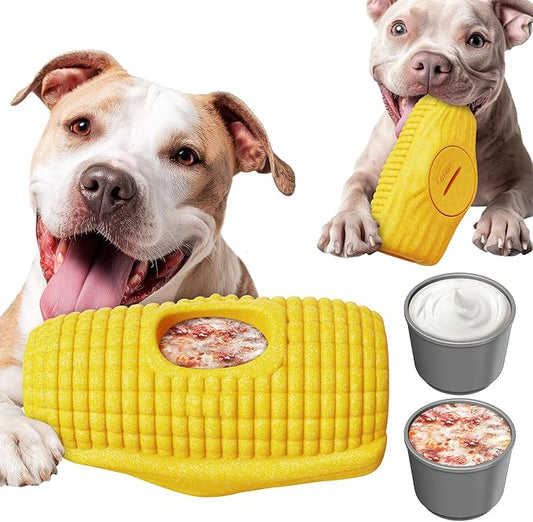 Sedioso Dog Toys for Aggressive Chewers, Indestructible Enrichment Dogs Toy for Large Medium Breed,Interactive Dog Frozen Lick Treat Tray Holder with Dual Molds to Keep Them Busy and Reduces Anxiety