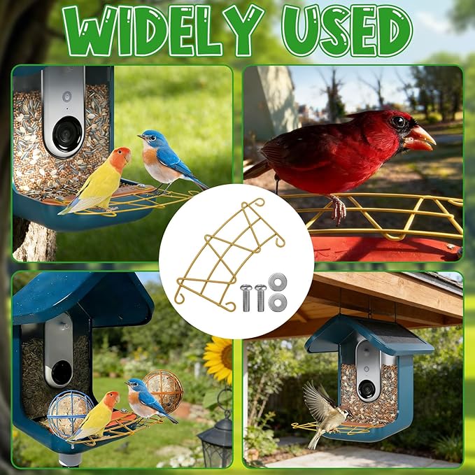 Perch Extender for Bird, Feeder Accessories, Replacement Parts for Bird Metal Material Stable Accessories Not Easily Damaged Easy to Install