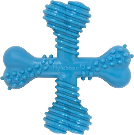 Nylabone Comfort Hold X-Bone Power Chew Toy for Dogs, Dog Toys for Aggressive Chewers, Beef Flavor, Large - Up to 50 lbs, 1 Count