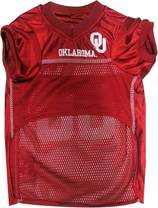 NCAA College Oklahoma Sooners Mesh Jersey for Dogs & Cats, XXX-Large. Licensed Big Dog Jersey with Your Favorite Football/Basketball College Team