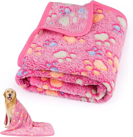 Dog Blankets for Medium Dogs, Cat, Premium Soft Dog Blankets for Small Dog Washable, Puppy Blanket Dogs Essentials for Puppies (1, 42 x 30) (1, Pink, 41" x 30")